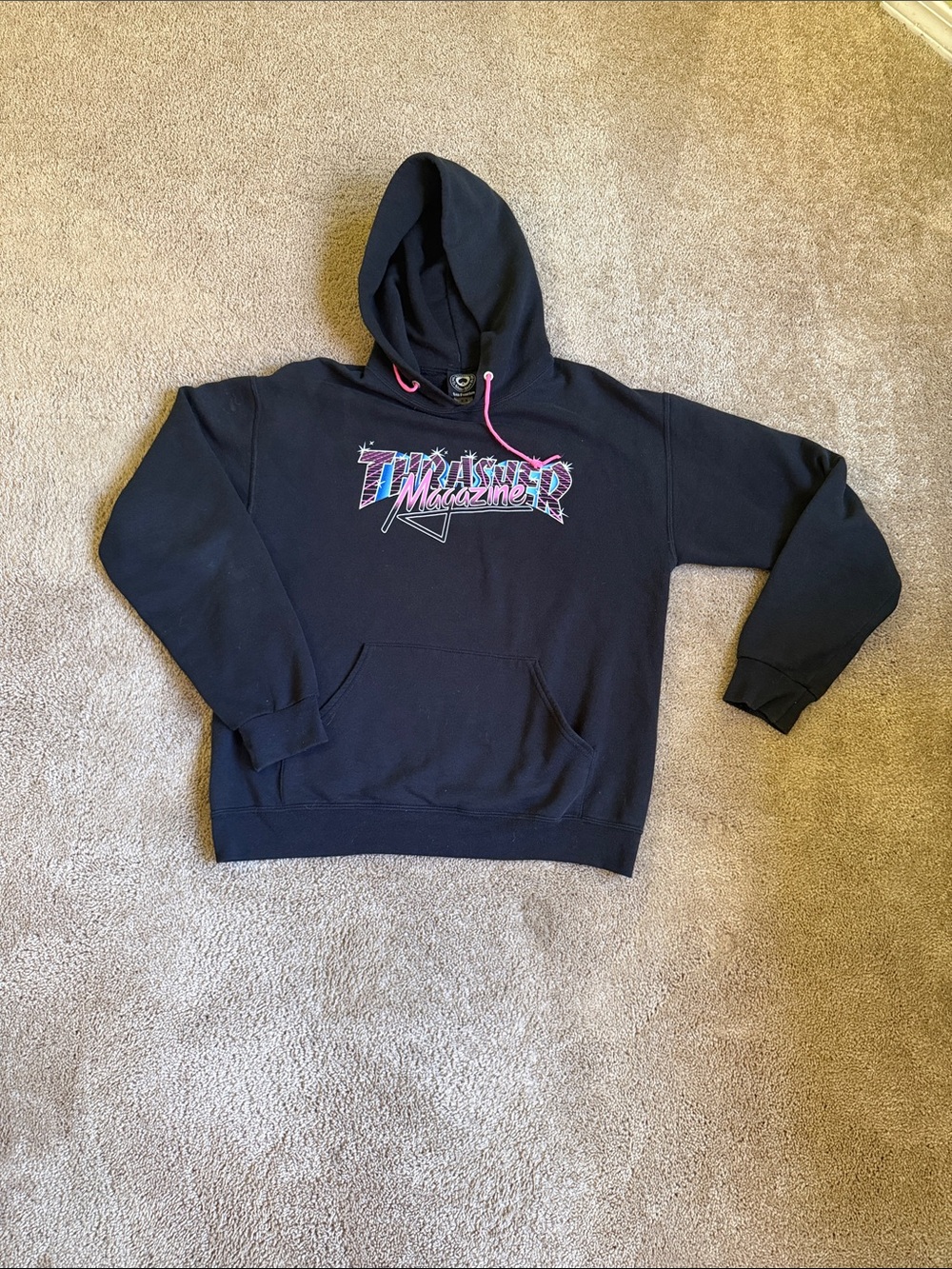 Thrasher Magazine Vice Logo Hoodie Black